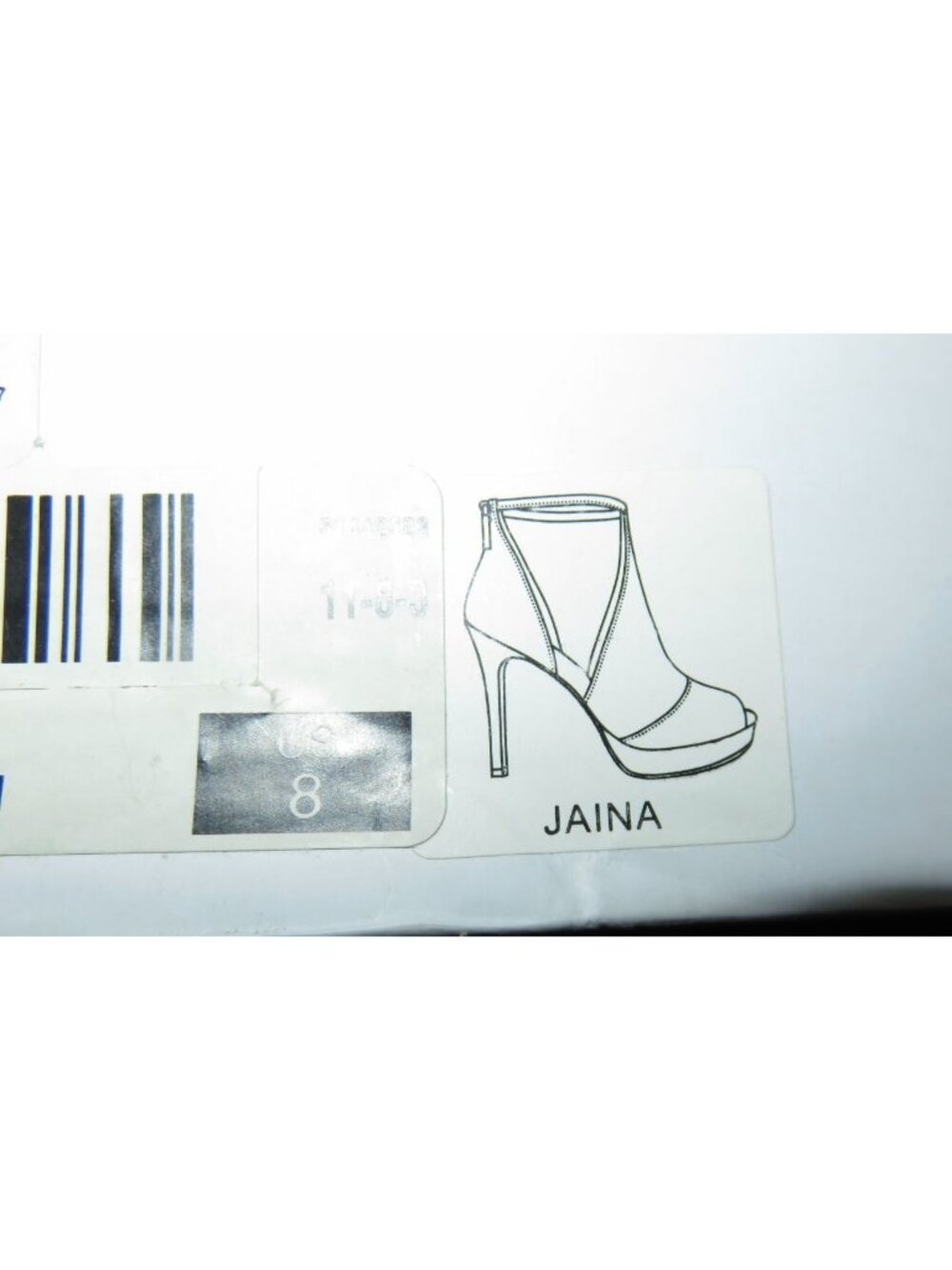 Aldo Jaina Peep Toe Mesh Vegan Suede Leather stiletto booties size 8 in Cream - Picture 9 of 9